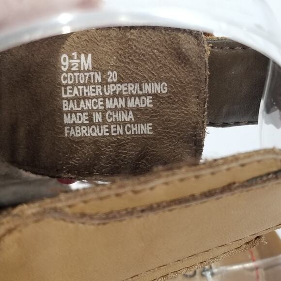 Rockport Womens 9.5 M Hattie Braid Sling Heeled Sandal, Tan Ankle Peep Toe Strap - Picture 5 of 12